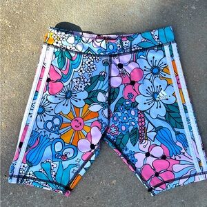 Adidas Flower Biker Shorts — Girls XL